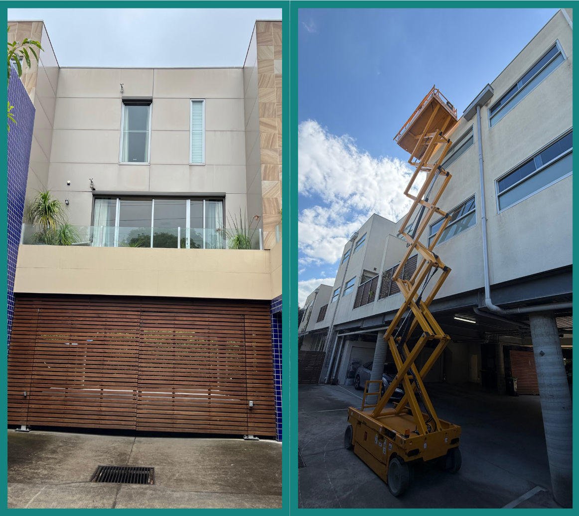 Port Melbourne townhouse flat roof air conditioning installation